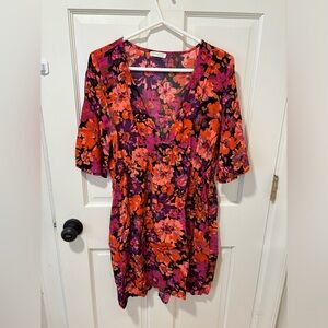 Maternity Dress Size L Floral NWOT